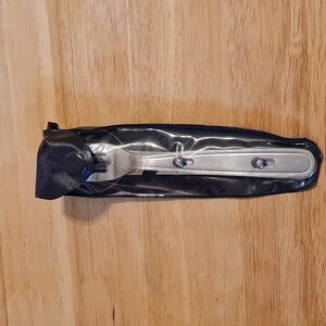 Lunchbox/Camping utensil set. Stainless steel is in GUC. With plastic snap pouch